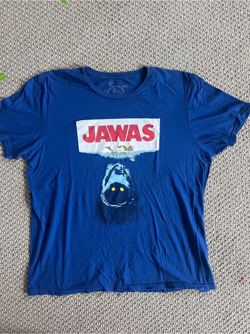 Reebok Jaws X Star Wars Collab Blue 'Jawas' Graphic t shirt